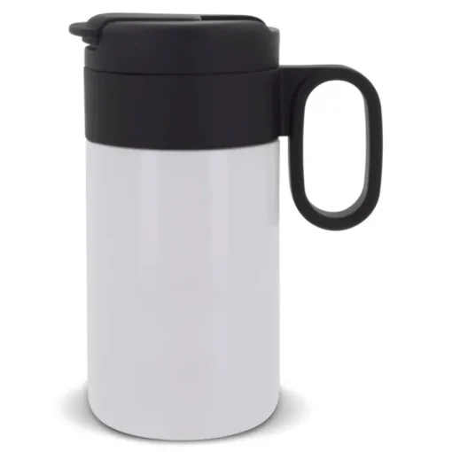Gift Campaign Borraccia in acciaio inox con tappo incernierato nero con manico 250ml> Bicchieri Termici Personalizzati
