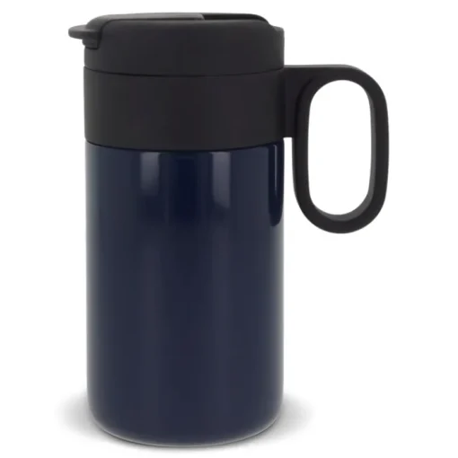 Gift Campaign Borraccia in acciaio inox con tappo incernierato nero con manico 250ml> Bicchieri Termici Personalizzati