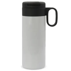 Gift Campaign Borraccia in acciaio inox con tappo incernierato nero con manico 400ml> Bicchieri Termici Personalizzati