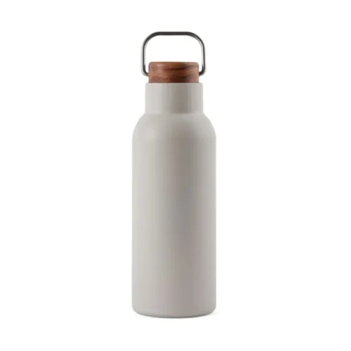 Gift Campaign Borraccia in acciaio inox riciclato con manico e tappo in legno 580ml> Borracce Di Metallo
