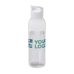 Gift Campaign Borraccia in plastica riciclata trasparente con manico sul tappo 650ml><noscript><img width=