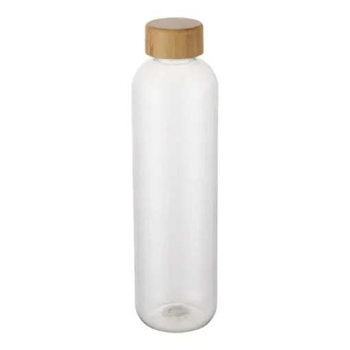 Gift Campaign Borraccia in plastica riciclata trasparente con tappo in bambù da 1l> Borracce In Plastica