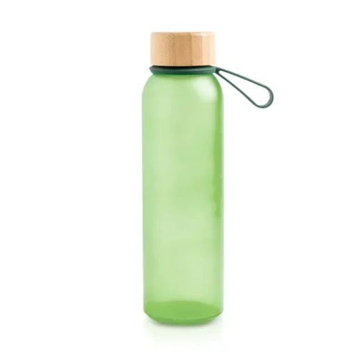 Gift Campaign Borraccia in plastica riciclata finitura opaca e tappo in bambù 500ml> Borracce In Plastica