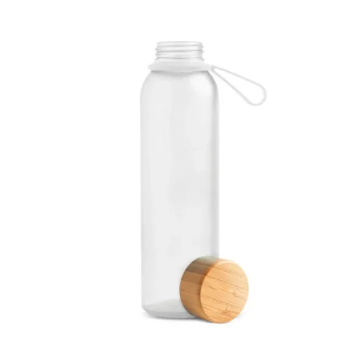 Gift Campaign Borraccia in plastica riciclata finitura opaca e tappo in bambù 500ml> Borracce In Plastica
