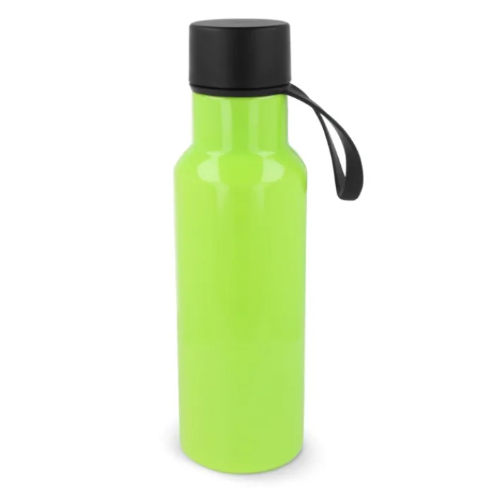 Gift Campaign Borraccia in rPET colorata con laccetto in gomma nero 600ml> Borracce In Plastica