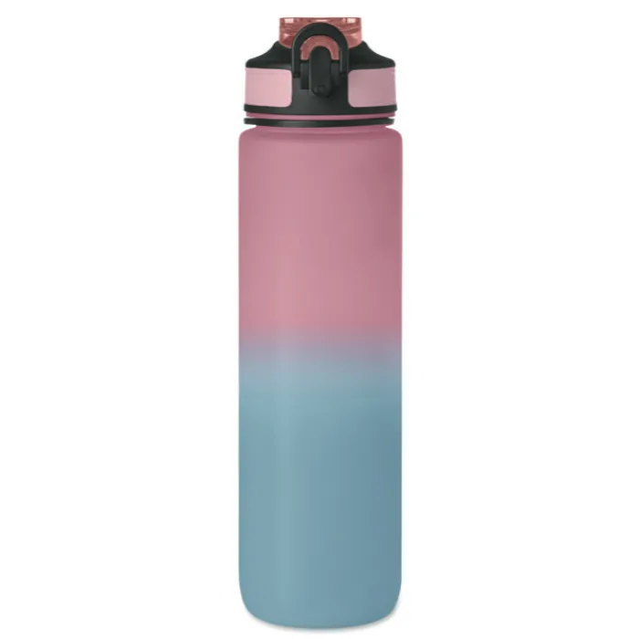 Gift Campaign Borraccia in rPET con beccuccio e orario di consumo dell'acqua 1l> Borracce In Plastica