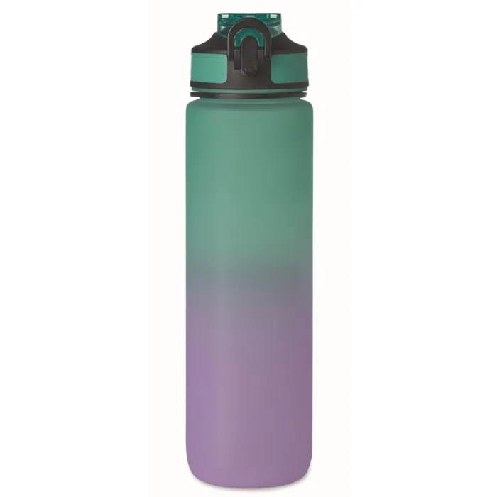 Gift Campaign Borraccia in rPET con beccuccio e orario di consumo dell'acqua 1l> Borracce In Plastica