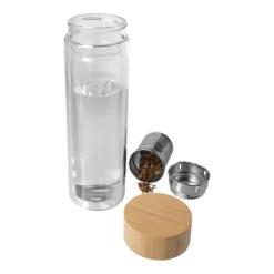 Gift Campaign Borraccia in vetro borosilicato con infusore e tappo in bambù 400ml></noscript> Borracce In Vetro