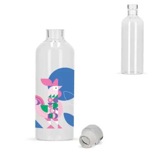 Gift Campaign Borraccia in vetro borosilicato con tappo flessibile in vetro 750ml> Borracce In Vetro