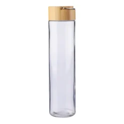 Gift Campaign Borraccia in vetro con tappo in bambù e manico in metallo da 500 ml> Borracce In Vetro