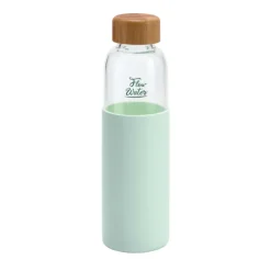 Gift Campaign Borraccia in vetro con tappo in bambù e custodia in silicone 600ml></noscript> Borracce In Vetro