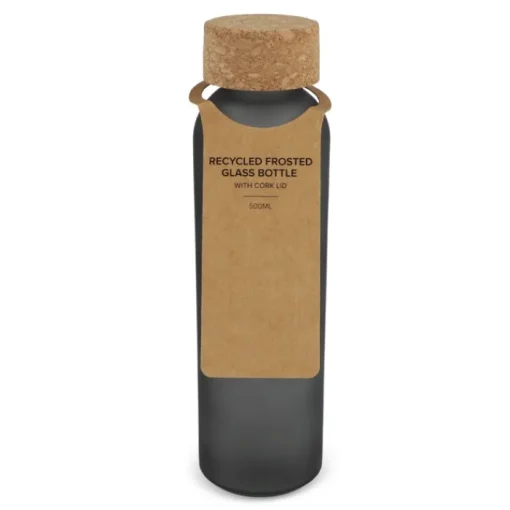 Gift Campaign Borraccia in vetro riciclato satinato con tappo in sughero da 500ml> Borracce In Vetro