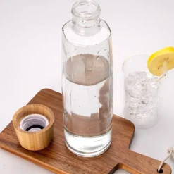 Gift Campaign Borraccia in vetro sostenibile premium con tappo in bambù da 750ml><noscript><img width=