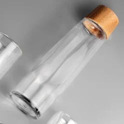 Gift Campaign Borraccia in vetro sostenibile premium con tappo in bambù da 750ml><noscript><img width=