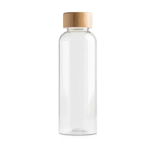 Gift Campaign Borraccia pubblicitaria in rPET con tappo in bambù da 500 ml> Borracce In Plastica