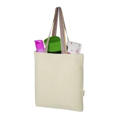 Gift Campaign Borsa con logo dai manici a fantasia arcobaleno 180 g/m2 Tote Rainbow></noscript> Tote Bag Personalizzate|Shopper In Cotone Personalizzate