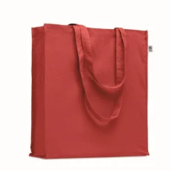 Gift Campaign Borsa con manici lunghi e soffietto in cotone organico colorato 220g/m2></noscript> Shopper In Cotone Personalizzate