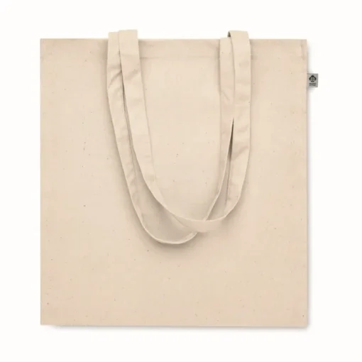 Gift Campaign Borsa con manici lunghi e soffietto in cotone organico 220 g/m2> Shopper In Cotone Personalizzate