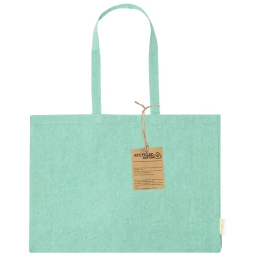 Gift Campaign Borsa con soffietto in cotone riciclato con manici lunghi 220g/m2> Borse Per La Spesa|Shopper In Cotone Personalizzate