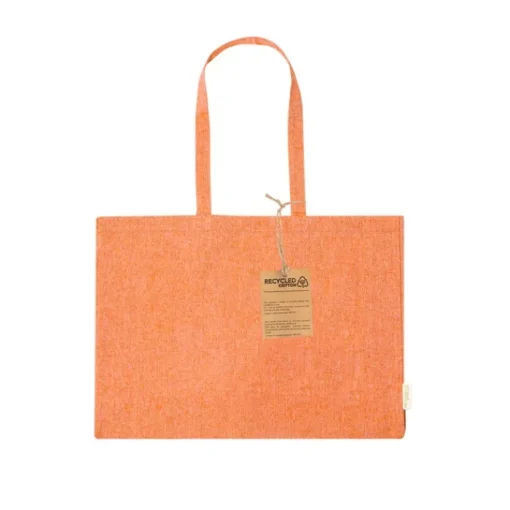 Gift Campaign Borsa con soffietto in cotone riciclato con manici lunghi 220g/m2> Borse Per La Spesa|Shopper In Cotone Personalizzate