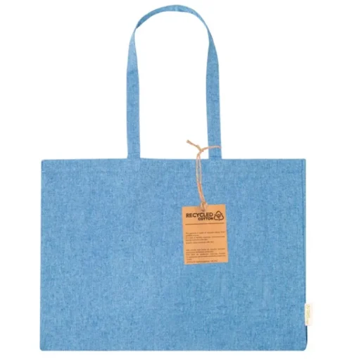 Gift Campaign Borsa con soffietto in cotone riciclato con manici lunghi 220g/m2> Borse Per La Spesa|Shopper In Cotone Personalizzate