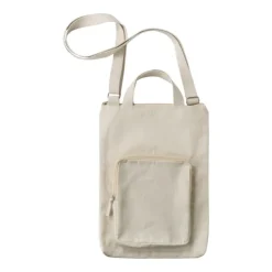 Gift Campaign Borsa con tasca frontale e tracolla in cotone da 340 g/m2></noscript> Shopper In Cotone Personalizzate