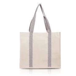 Gift Campaign Borsa dai manici lunghi colorati a righe in cotone naturale 300 g/m2></noscript> Shopper In Cotone Personalizzate