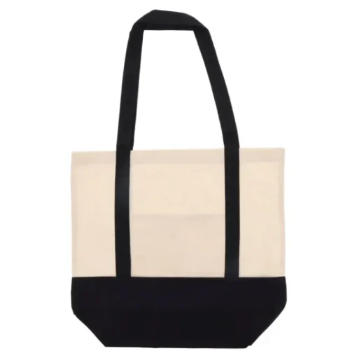 Gift Campaign Borsa di cotone OEKO-TEX con base e manici colorati da 180 g/m2> Shopper In Cotone Personalizzate