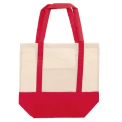 Gift Campaign Borsa di cotone OEKO-TEX con base e manici colorati da 180 g/m2></noscript> Shopper In Cotone Personalizzate