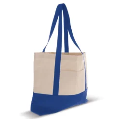 Gift Campaign Borsa di cotone OEKO-TEX con base e manici colorati da 280 g/m2></noscript> Shopper In Cotone Personalizzate