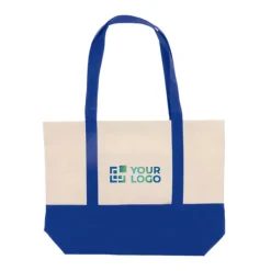 Gift Campaign Borsa di cotone OEKO-TEX con base e manici colorati da 280 g/m2></noscript> Shopper In Cotone Personalizzate