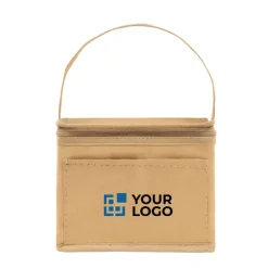 Gift Campaign Borsa frigo con logo 6 lattine manico lungo e tasca frontale Kraft></noscript> Borse Termiche
