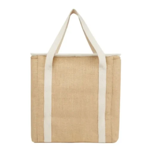 Gift Campaign Borsa frigo in robusta juta laminata 300g/m2 con manici in cotone 19l> Borse Termiche|Borse In Juta