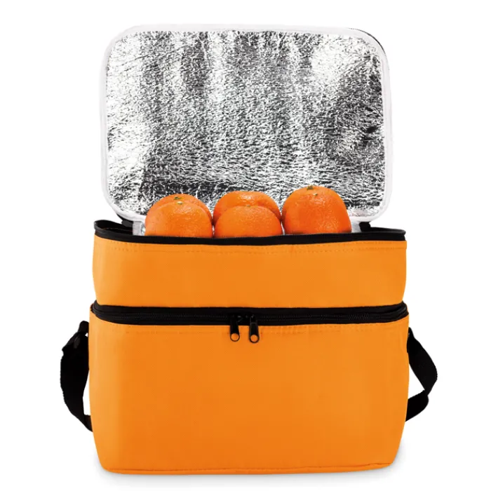 Gift Campaign Borsa frigo personalizzata doppio scomparto zip e tracolla Freeze> Borse Termiche