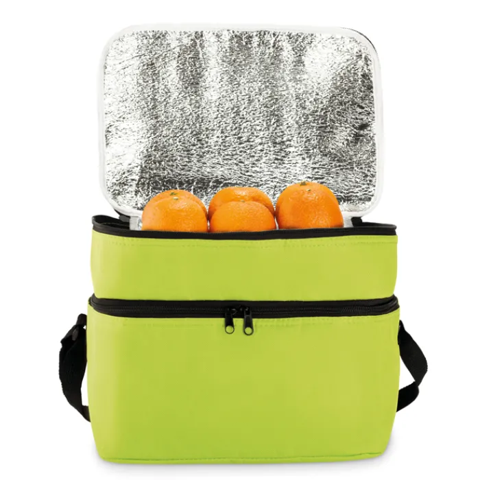 Gift Campaign Borsa frigo personalizzata doppio scomparto zip e tracolla Freeze> Borse Termiche