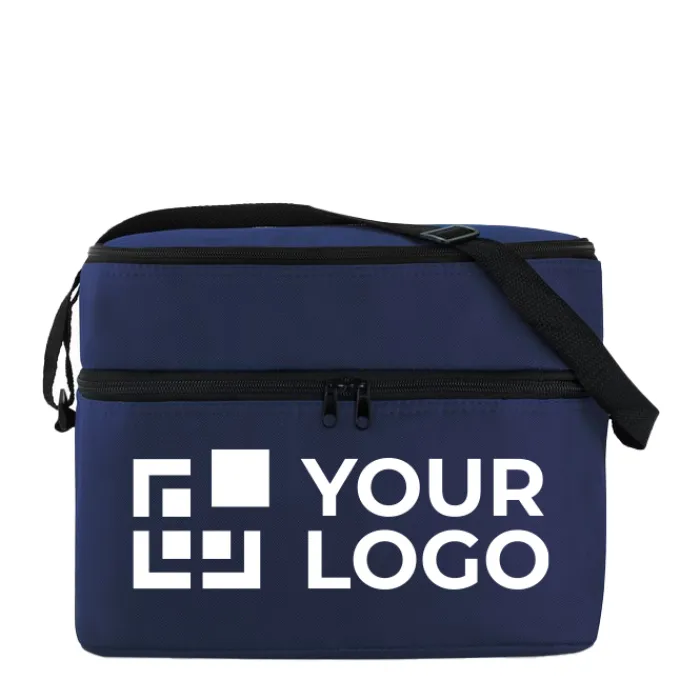 Gift Campaign Borsa frigo personalizzata doppio scomparto zip e tracolla Freeze> Borse Termiche