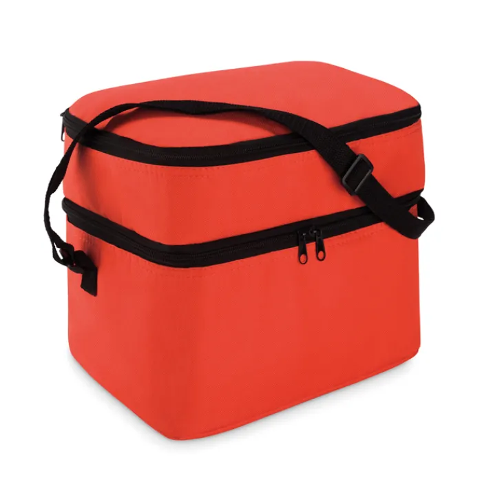 Gift Campaign Borsa frigo personalizzata doppio scomparto zip e tracolla Freeze> Borse Termiche