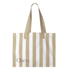 Gift Campaign Borsa grande in cotone riciclato con righe verticali><noscript><img width=