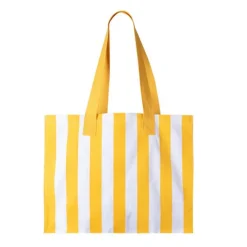 Gift Campaign Borsa grande in cotone riciclato con righe verticali><noscript><img width=