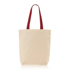 Gift Campaign Borsa in cotone con soffietto inferiore e manici colorati 180 g/m2><noscript><img width=