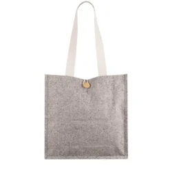 Gift Campaign Borsa in cotone effetto mélange con bottone di chiusura></noscript> Shopper In Cotone Personalizzate