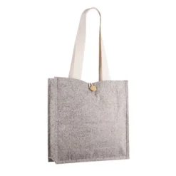 Gift Campaign Borsa in cotone effetto mélange con bottone di chiusura></noscript> Shopper In Cotone Personalizzate