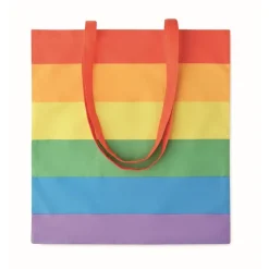 Gift Campaign Borsa in cotone personalizzata con motivo arcobaleno 200 g/m2 Rainbow> Shopper In Cotone Personalizzate