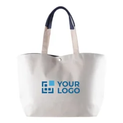 Gift Campaign Borsa in cotone riciclato con chiusura a scatto 280 g/m2></noscript> Borse Per La Spesa|Shopper In Cotone Personalizzate