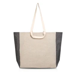 Gift Campaign Borsa in cotone riciclato naturale con soffietto colorato 190 g/m2></noscript> Borse Per La Spesa|Shopper In Cotone Personalizzate