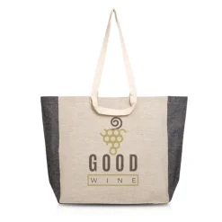 Gift Campaign Borsa in cotone riciclato naturale con soffietto colorato 190 g/m2></noscript> Borse Per La Spesa|Shopper In Cotone Personalizzate