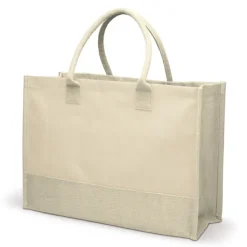 Gift Campaign Borsa in iuta da 340g/m2 e tela da 280g/m2 con manici corti in cotone></noscript> Borse Per La Spesa|Borse In Juta