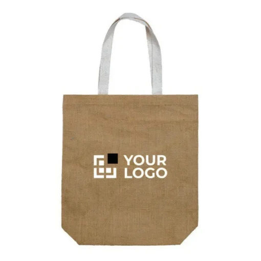 Gift Campaign Borsa in juta con manici spessi in canvas 340 g/m2 e peso massimo 8kg> Borse In Juta