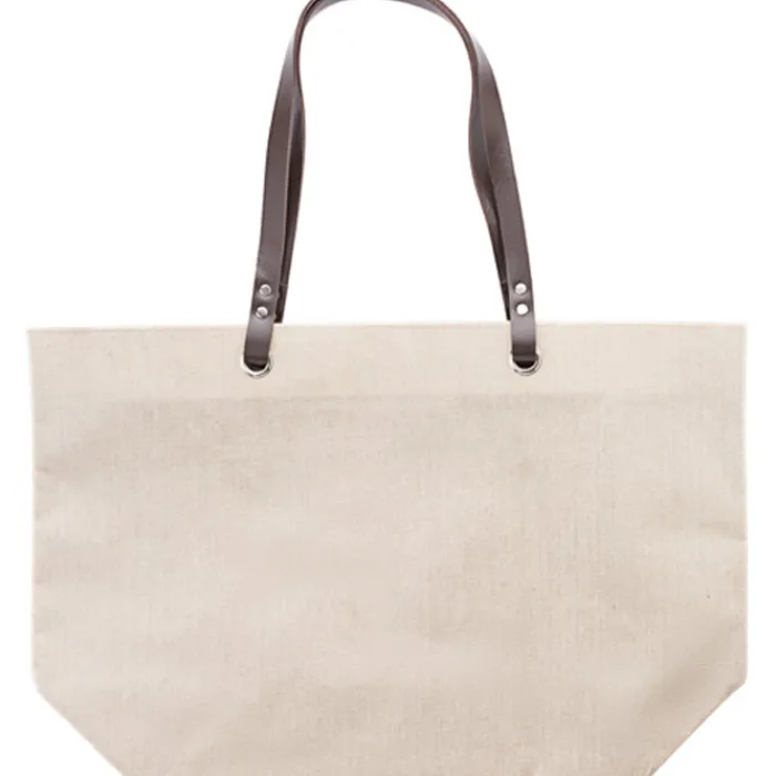 Gift Campaign Borsa in lino per la spiaggia o per la spesa da 260 gr/m2> Borse Di Tela Personalizzate