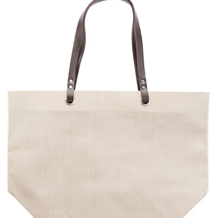 Gift Campaign Borsa in lino per la spiaggia o per la spesa da 260 gr/m2> Borse Di Tela Personalizzate